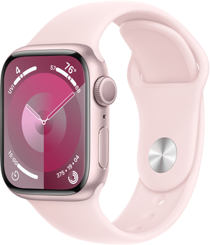 Smartwatch Apple Watch Series 9 GPS 41mm Pink Aluminium Case with Pink Sport Band - M/L (MR943)