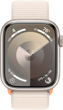 Smartwatch Apple Watch Series 9 GPS 45mm Starlight Aluminium Case with Starlight Sport Loop (MR983)