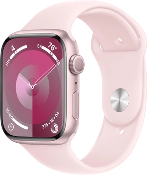 Смарт-годинник Apple Watch Series 9 GPS 45mm Pink Aluminium Case with Pink Sport Band - M/L (MR9H3)