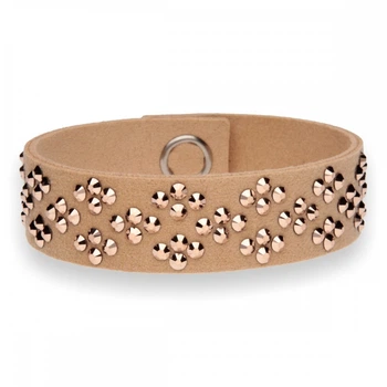 Браслет Spark з Алькантара зі Swarovski Karo BKA3SLRG