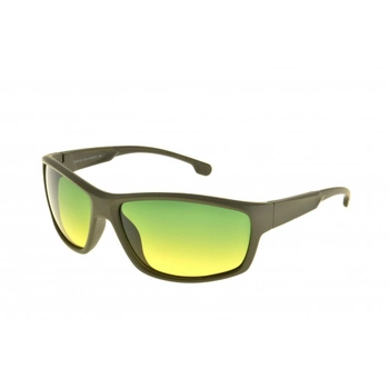 Очки солнцезащитные тактические, с зелёно-жёлтыми линзами. 3-38088