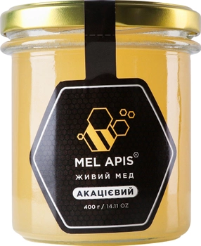 Мед натуральный Mel Apis Акациевый 400 г (4820223530056)