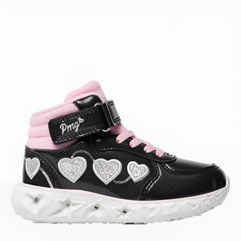 Buty sportowe dziecięce dla dziewczynki za kostkę Primigi 4970122 28 Czarne (8055069797165)