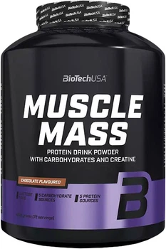 Гейнер для набору маси Biotech Muscle Mass 4 кг Шоколад (5999076237913)