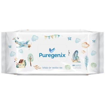 Влажные салфетки для детей Puregenix 80 шт