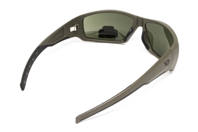 Защитные очки Venture Gear Tactical OverWatch Green (forest gray) Anti-Fog, чёрно-зелёные в зелёной оправе