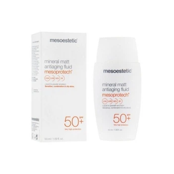 Mesoestetic Минеральный матующий флюид для жирной кожи spf 50+ / Mineral matt antiaging fluid (50 spf) 50 мл