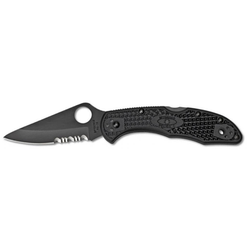 Нож Spyderco Delica 4 Plain/Serrated, Black Blade (C11PSBBK)