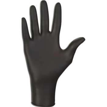 Перчатки нитриловые MERCATOR, черные, L (100шт/50пар) (00000675)