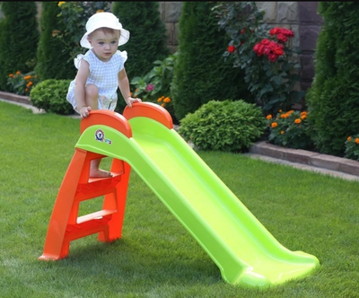 Детская зелёная горка для катания Technok Toys 120 см 8058