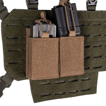 Підсумок для магазинів подвійний Темний койот Mil-Tec MAG.TASCHE DOUBLE M.KLETTRÜCKEN DARK COYOTE (13496219)