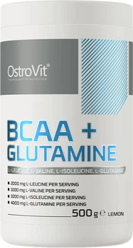 Дієтична добавка OstroVit BCAA + L-Glutamine 500 г Лимон (5902232611854)