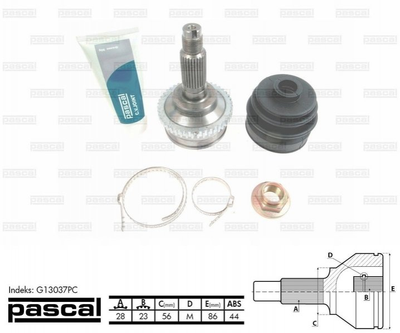 ШРУС PASCAL G13037PC Mazda Xedos 9, 626 GR052550XE, NS21322H