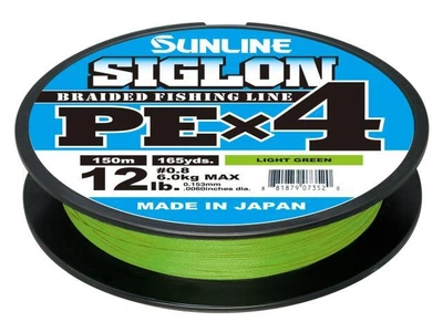 Шнур Sunline Siglon PE x4, 150m, #1.0/0.171 mm, 16b/7.7 kg Light green (салатовий)