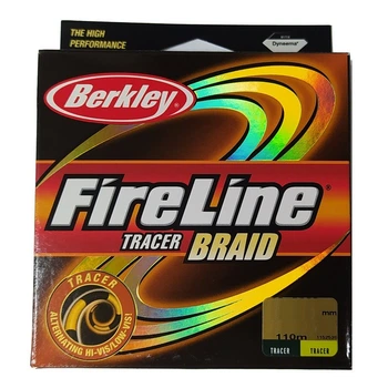 Шнур Berkley Fireline Braid Tracer, 110m, yellow/black