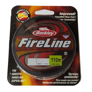 Шнур Berkley Fireline EFLNFS, 110m, green flame 0.25 mm