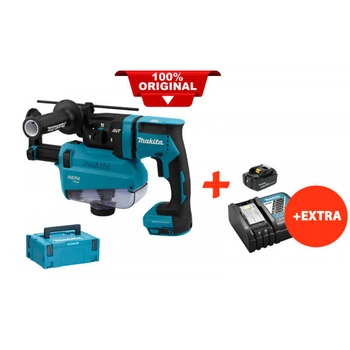 Аккумуляторный бесщеточный перфоратор Makita DHR182ZWJ+акк.18V 5 Ah+быстрозарядное ЗУ+Makpac (DHR182RTWJ)