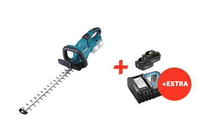 Аккумуляторный кусторез Makita DUH551Z+2 акк.18V 5 Ah+быстрозарядное ЗУ (DUH551RT2)