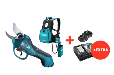 Аккумуляторный секатор Makita DUP361Z+2 акк.18V 5 Ah+быстрозарядное ЗУ (DUP361RT2)