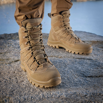 Берцы зимние мужские тактические непромокаемые ботинки M-tac Mk.2W R Gen.II Coyote размер 42 (28.5 см) высокие с утеплителем