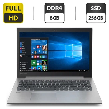 Ноутбук Lenovo IdeaPad 330-15IKB / 15.6" (1920x1080) TN / Intel Core i3-7020U (2 (4) ядра по 2.3 GHz) / 8 GB DDR4 / 256 GB SSD / Intel HD Graphics 620 / WebCam / HDMI б/у
