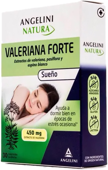 Suplement diety Angelini Natura Essenziale Valeriana Forte 450 mg 30 tabletek (8430992109146)