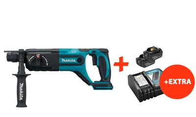 Аккумуляторный перфоратор Makita DHR241Z+2 акк.18V 5 Ah+быстрозарядное ЗУ (DHR241RT2)