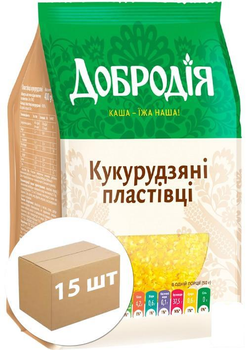 Пластівці кукурудзяні ТМ "Добродія" 400г упаковка 15 шт (152685)