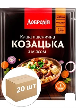 Каша з м'ясом козацька ТМ "Добродія" 40г упаковка 20 шт (114713)