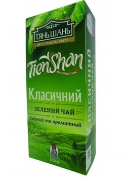 Чай зеленый (Классический) пачка ТМ "Тянь-Шань" 25 пакетиков (145413)
