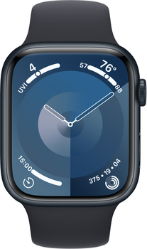 Smartwatch Apple Watch Series 9 GPS + Cellular 45mm Midnight Aluminium Case with Midnight Sport Band - S/M (MRMC3)