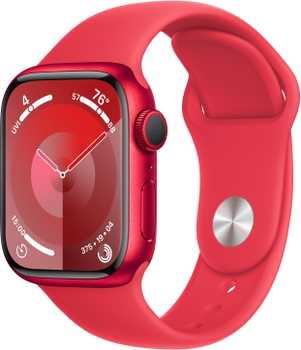 Смарт-годинник Apple Watch Series 9 GPS + Cellular 41mm (PRODUCT)RED Aluminium Case with (PRODUCT)RED Sport Band - M/L (MRY83)