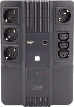 Zasilacz awaryjny UPS Digitus All-in-One 800VA/480W (DN-170111)