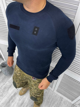 Тактический синий мужской свитшот размер 3XL