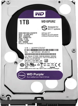 Жесткий диск Western Digital Purple 1TB 64MB 5400rpm WD10PURZ 3.5