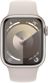 Smartwatch Apple Watch Series 9 GPS + Cellular 41mm Starlight Aluminium Case with Starlight Sport Band - M/L (MRHP3)