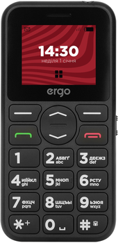 Мобильный телефон Ergo R181 Dual Sim Black