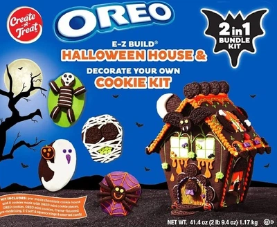 Набор для украшения печенья Oreo Cookies Chocolate Halloween Gingerbread House Kit 1.17кг