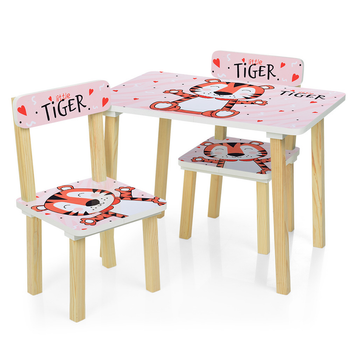 Столик Bambi Tiger 501-59 White / Red (501-59)