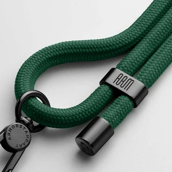 Універсальний ремінець-шнурок для смартфона, Rope, Black Pine, нейлоновий, міцний, регульований по довжині, з тримачем для чохлів з вирізом для зарядки, кросбоді, підходить для носіння на шиї та через плече, ArmorStandart (ARM67206)