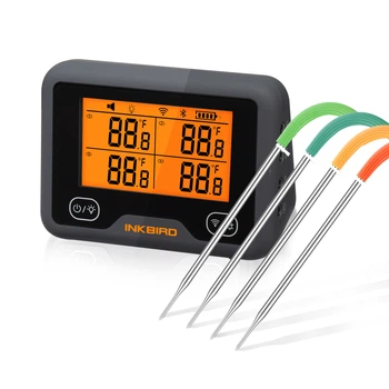 BBQ термометр Inkbird IBBQ-4BW цифровий із Bluetooth та Wi-Fi на 4 кольорові щупи