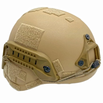 Каска шлем кевларовая военная тактическая Производство Украина ОБЕРІГ F2(песочный)клас 1 ДСТУ NIJ IIIa