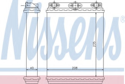 пічка MB E W 124(84-)200(+)[OE 002 835 55 01] Nissens (72016)