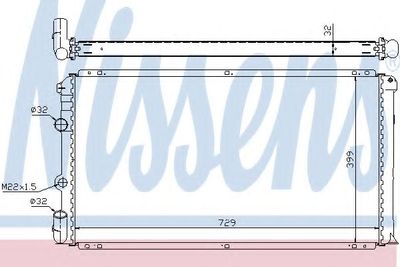 Радиатор NS INTERSTAR(02-)1.9 dCi(+)[OE 77 01 046 210] Nissens (63936A)