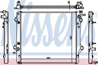 Радиатор TY LAND CRUISER 120(02-)4.0 и V6(+)[OE 16400-31350] Nissens (64684)