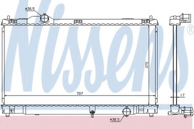 Радіатор LS IS 250(+)[OE 16400-31440] Nissens (64672)