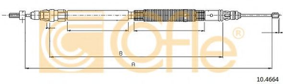 Трос ручника Cofle (104664)