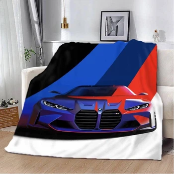 Плед Престижний BMW покривало з 3D-малюнком розмір 135х160