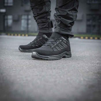 Чоловічі тактичні кросовки літні M-Tac розмір 43 (28.5 см) Чорний (Iva Black)