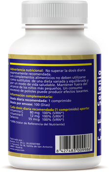 Suplement diety Sotya C+E+Selenium 100 tabletek do żucia (8427483009986)